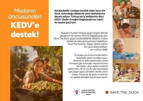 İtalyan Moda Markası Save the Duck, KEDV İş Birliğiyle Kadın Emeğine Destek Veriyor