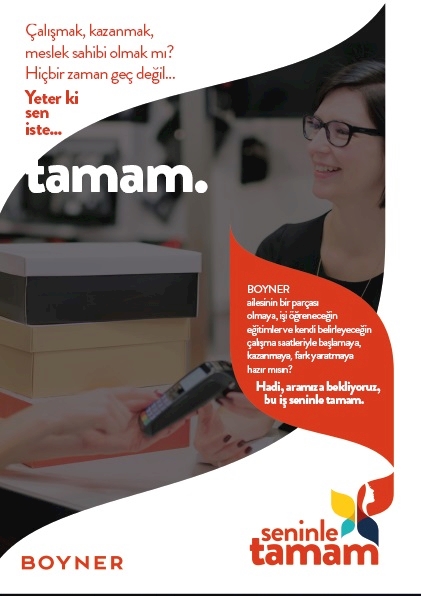 BOYNER “SENİNLE TAMAM” PROJESİYLE KADINLARA İSTİHDAM YARATIYOR