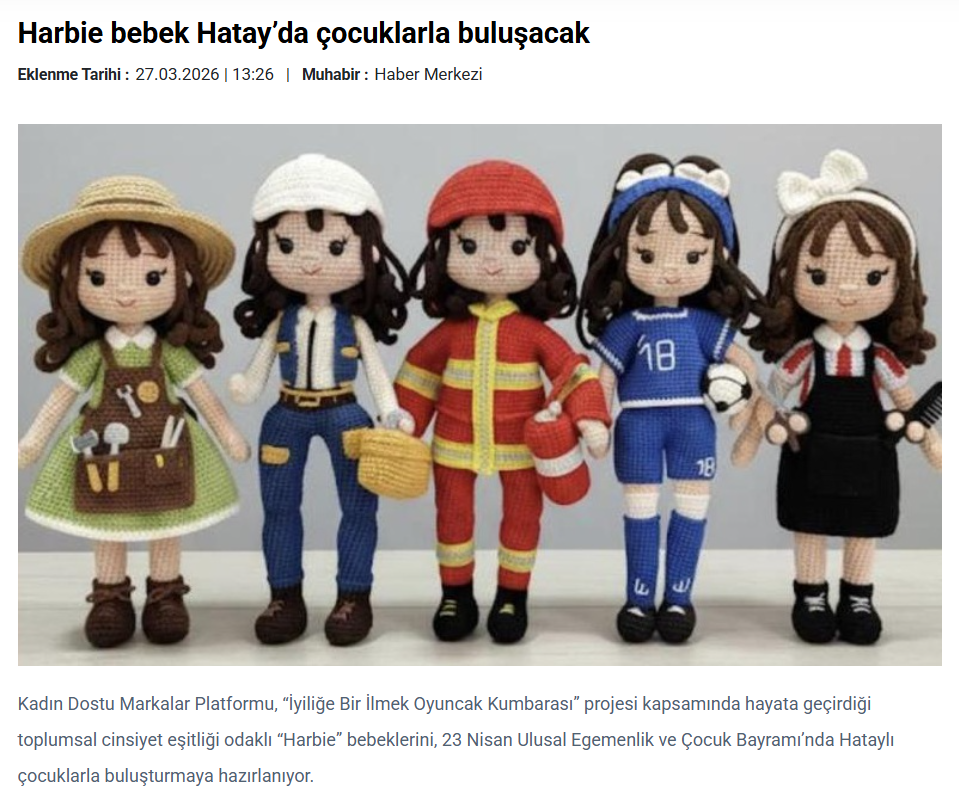 Harbie Bebek Hatay'da Çocuklarla Buluşacak / Hatay Söz