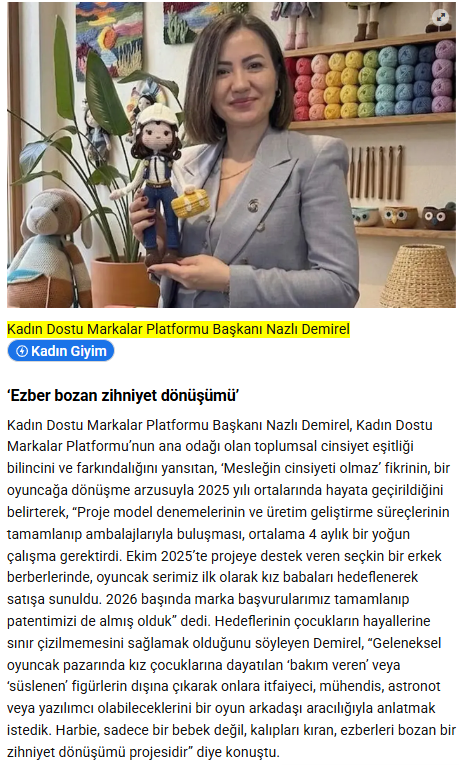 Hataylı Kadınların 'Harbie'si: Eşitliğe İlmek Atıyorlar /  Yenigün Gazetesi