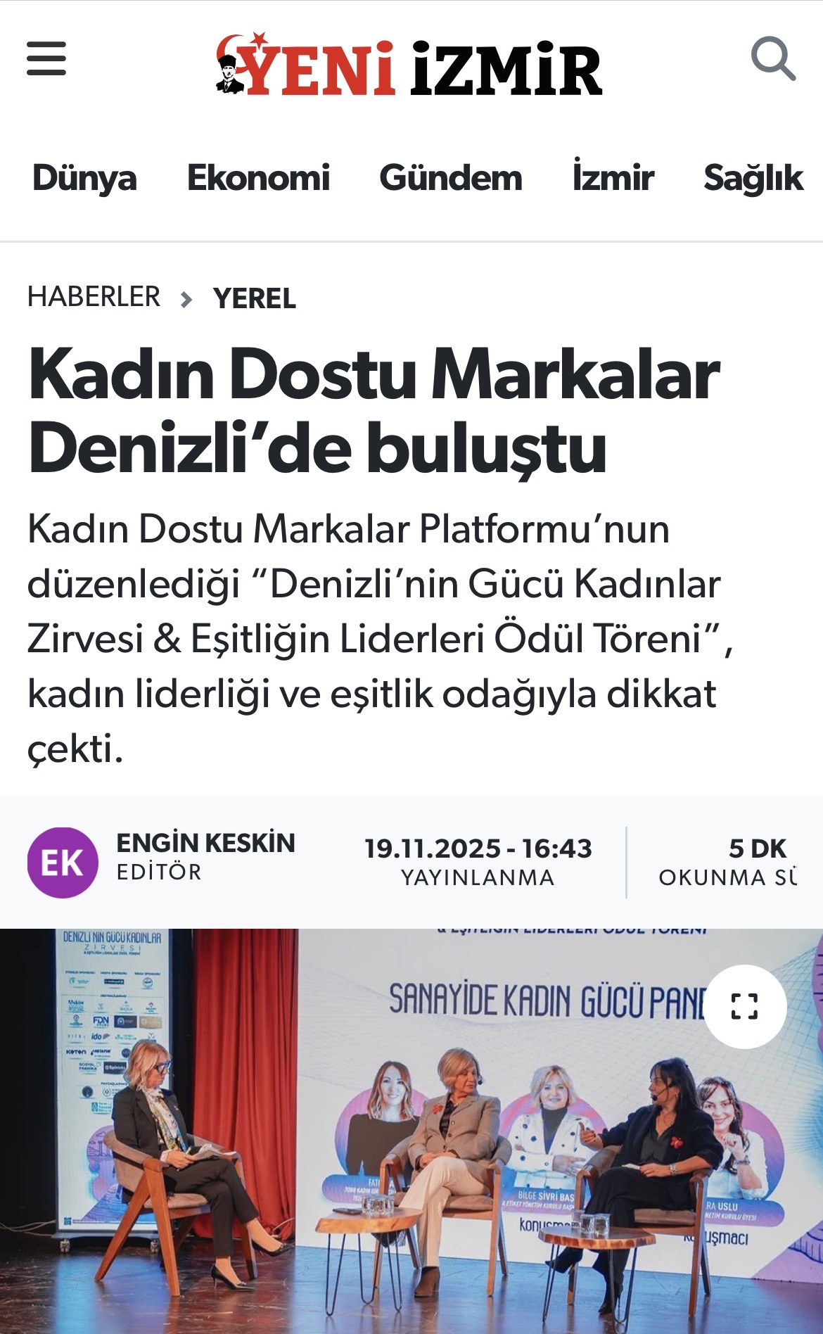 Kadın Dostu Markalar Denizli’de Buluştu / Yeni İzmir