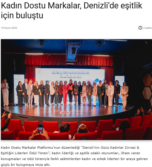 Kadın Dostu Markalar, Denizli’de Eşitlik İçin Buluştu / Ticaret Gazetesi