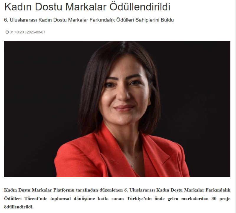 Kadın Dostu Markalar Ödüllendirildi / Ekonomik Nokta Gazetesi
