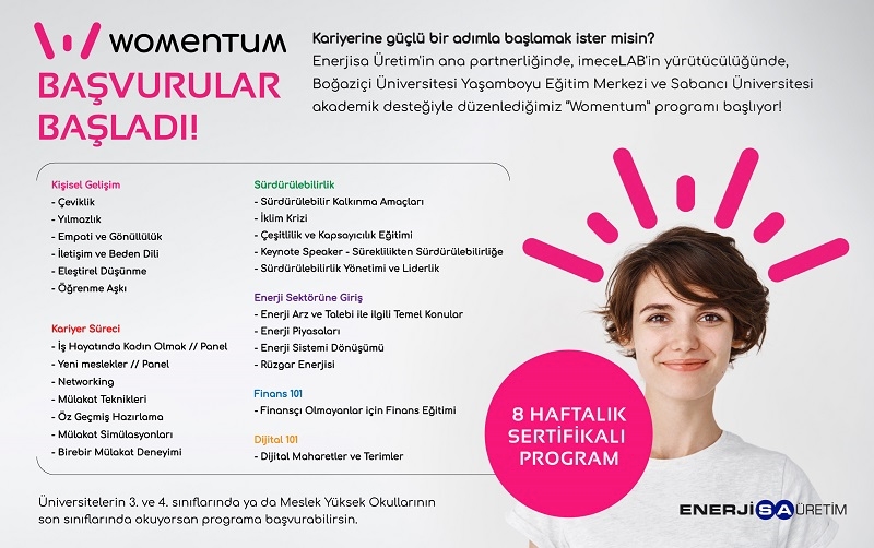 ENERJİSA ÜRETİM, WOMENTUM PROGRAMI’NI BAŞLATTI