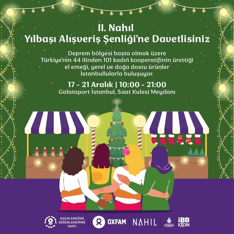 İBB Kadın ve KEDV, Nahıl Yılbaşı Alışveriş Şenliği ile Kadın Emeğini Görünür Kılıyor
