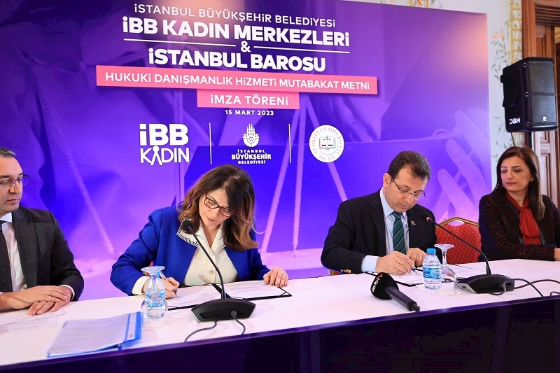 İBB VE İSTANBUL BAROSU’NDAN KADINLAR İÇİN İŞ BİRLİĞİ