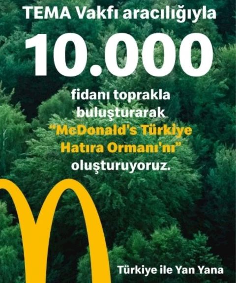 McDonald’s Türkiye, Çalışanları Adına Gaziantep’te Hatıra Ormanı Kuruyor