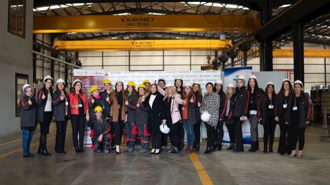 SANAYİDE KADIN ELİ PROJESİ, KAYMET’TE ÇALIŞAN 6 KADINA SERTİFİKA VERDİ