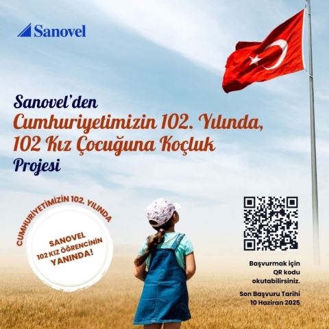 Sanovel, “Cumhuriyetimizin 102. Yılında 102 Kız Çocuğuna Koçluk Projesi”ni Başlatıyor